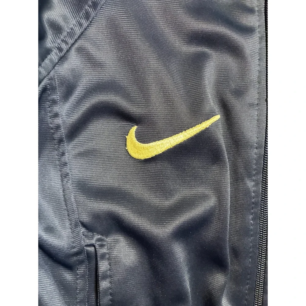 Vintage Nike Club America Kids Track Jacket Navy Yellow Hooded Full Zip Size 2